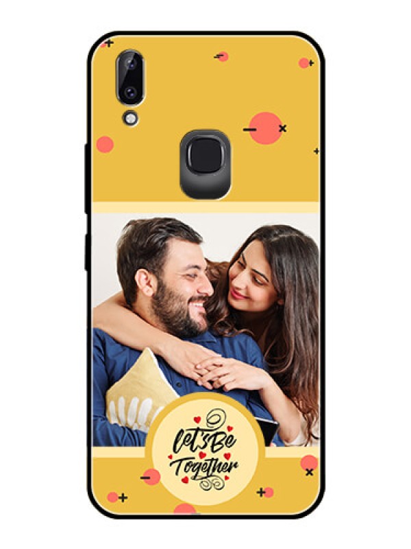 Custom Vivo Y83 Pro Photo Printing on Glass Case - Lets be Together Design