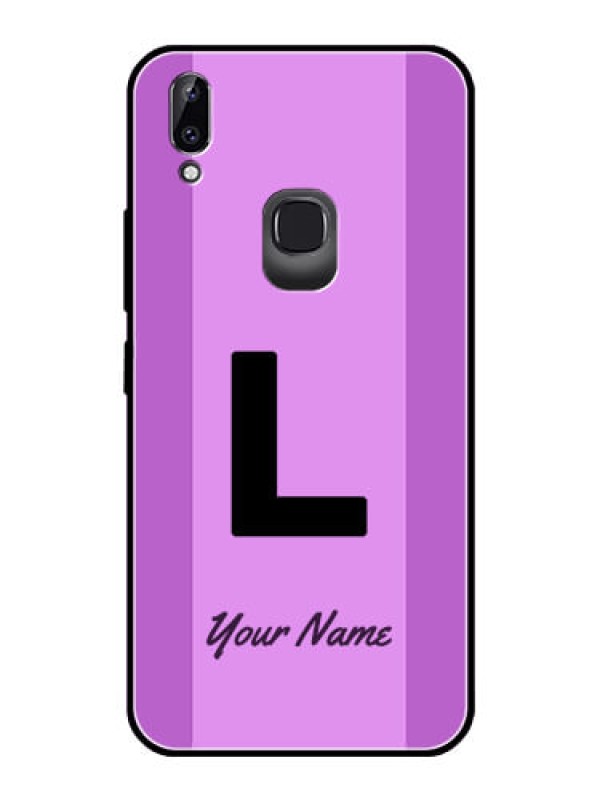 Custom Vivo Y83 Pro Custom Glass Phone Case - Tricolor custom text Design