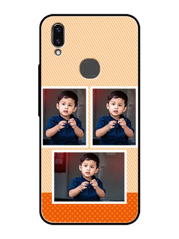 Custom Vivo Y85 Photo Printing on Glass Case - Bulk Photos Upload Design
