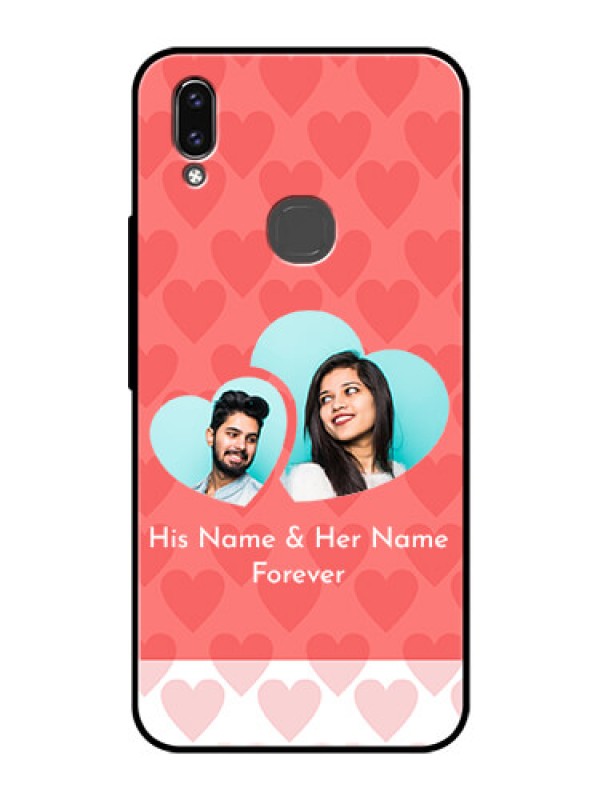 Custom Vivo Y85 Personalized Glass Phone Case - Couple Pic Upload Design