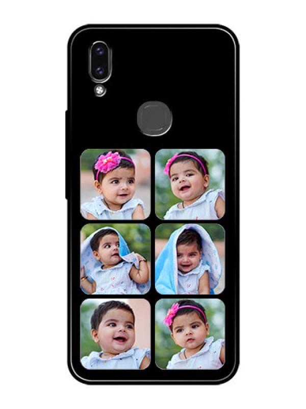 Custom Vivo Y85 Photo Printing on Glass Case - Multiple Pictures Design