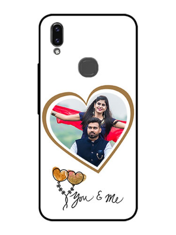 Custom Vivo Y85 Custom Glass Mobile Case - You & Me Design