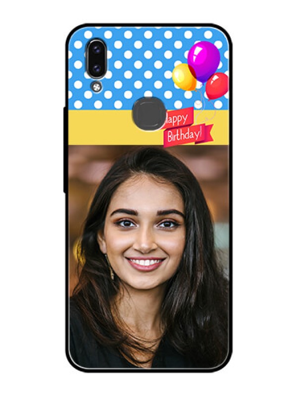 Custom Vivo Y85 Custom Glass Mobile Case - Happy Birthday Design