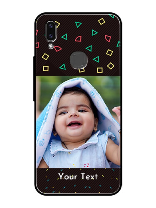 Custom Vivo Y85 Custom Glass Phone Case - with confetti birthday design