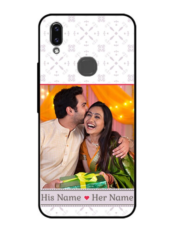 Custom Vivo Y85 Custom Glass Mobile Case - with Photo and Ethnic Design