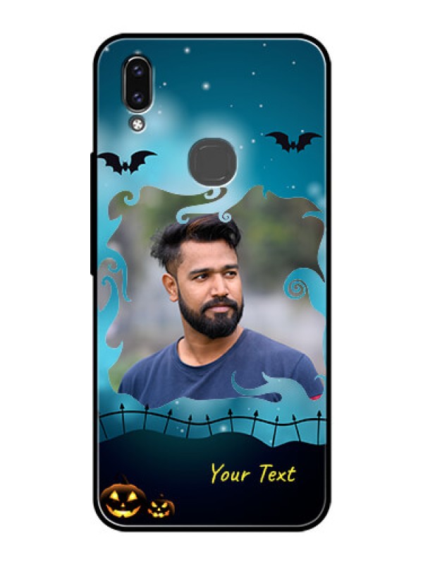 Custom Vivo Y85 Custom Glass Phone Case - Halloween frame design