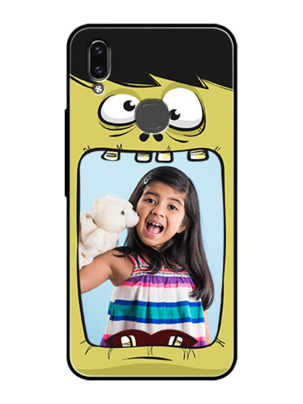 Custom Vivo Y85 Personalized Glass Phone Case - Cartoon monster back case Design