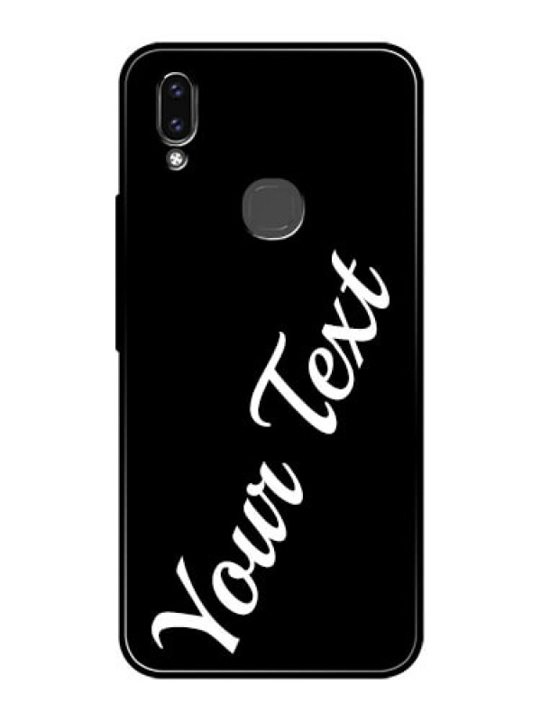 Custom Vivo Y85 Custom Glass Mobile Cover with Your Name