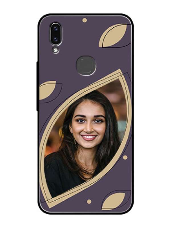 Custom Vivo Y85 Custom Glass Mobile Case - Falling Leaf Design