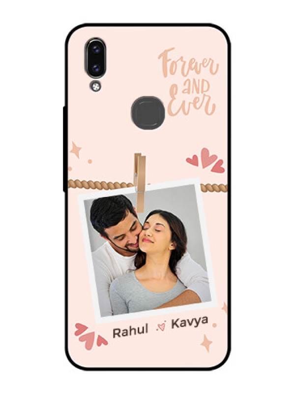 Custom Vivo Y85 Custom Glass Phone Case - Forever and ever love Design
