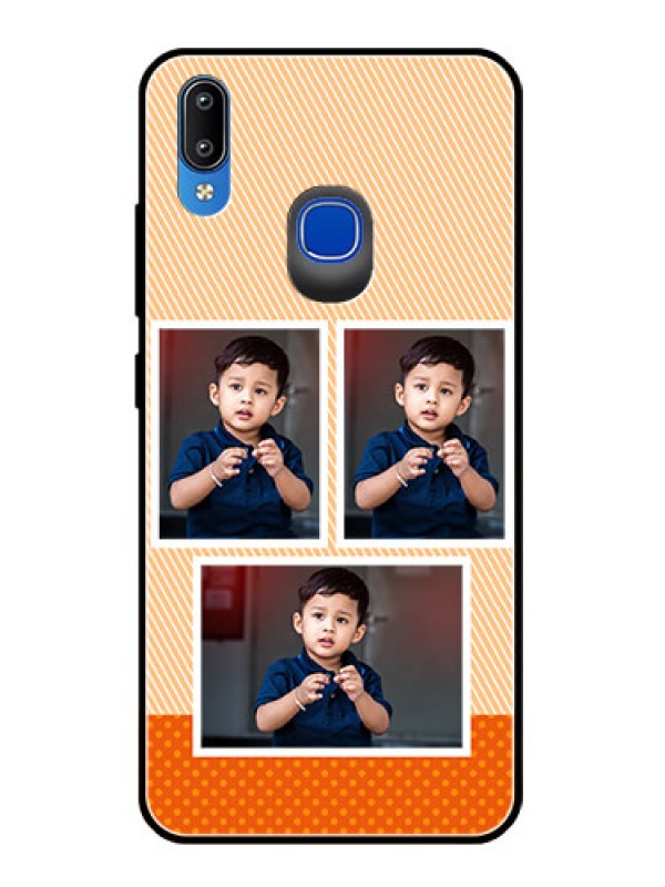 Custom Vivo Y91 Photo Printing on Glass Case  - Bulk Photos Upload Design