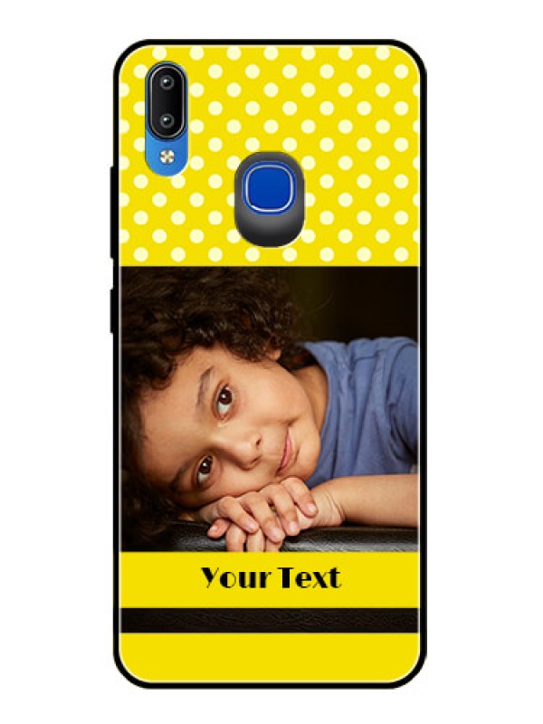 Custom Vivo Y91 Custom Glass Phone Case  - Bright Yellow Case Design