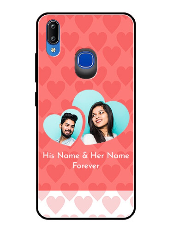 Custom Vivo Y91 Personalized Glass Phone Case  - Couple Pic Upload Design