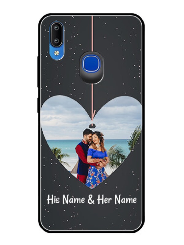 Custom Vivo Y91 Custom Glass Phone Case  - Hanging Heart Design