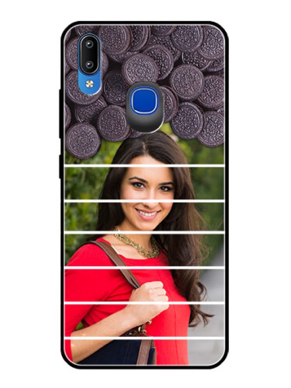 Custom Vivo Y91 Custom Glass Phone Case  - with Oreo Biscuit Design