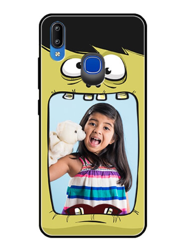Custom Vivo Y91 Personalized Glass Phone Case  - Cartoon monster back case Design