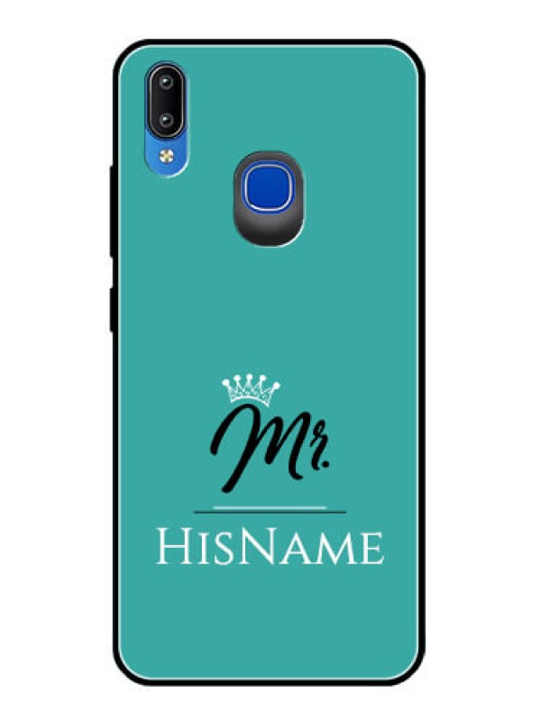 Custom Vivo Y91 Custom Glass Phone Case Mr with Name