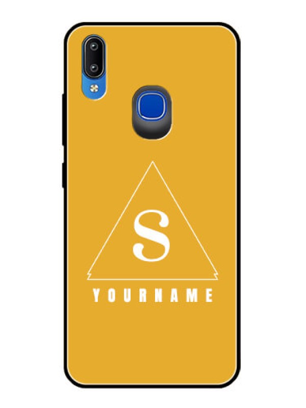 Custom Vivo Y91 Personalized Glass Phone Case - simple triangle Design
