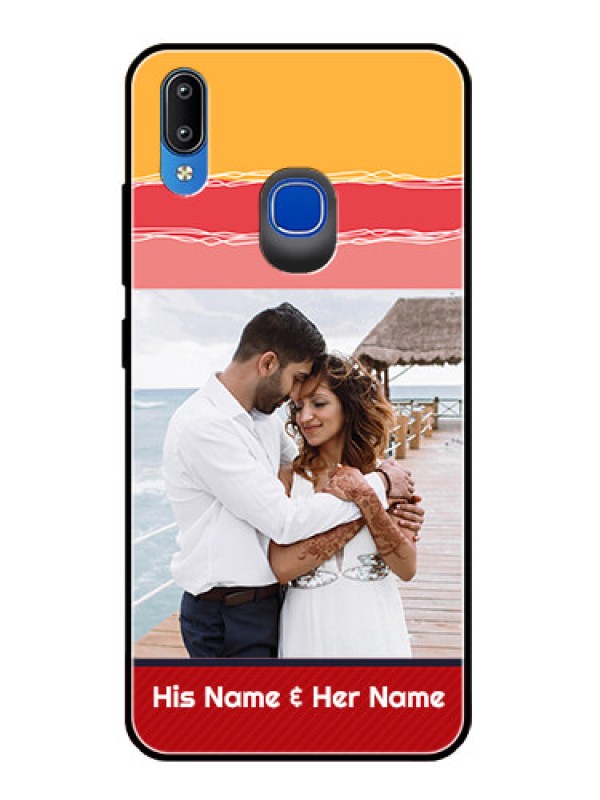 Custom Vivo Y93 Custom Glass Mobile Case  - Colorful Case Design