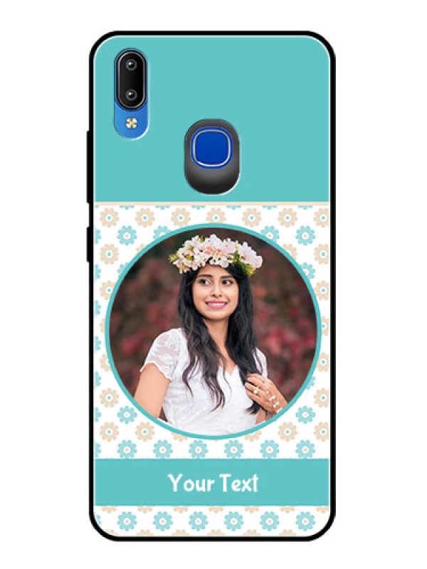 Custom Vivo Y93 Custom Glass Mobile Case  - Beautiful Flowers Design