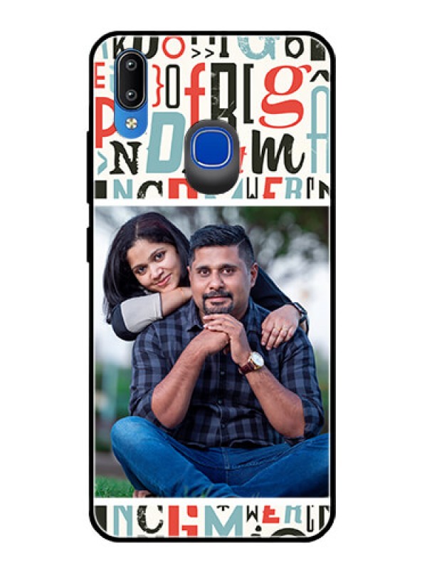 Custom Vivo Y93 Personalized Glass Phone Case  - Alphabet Design