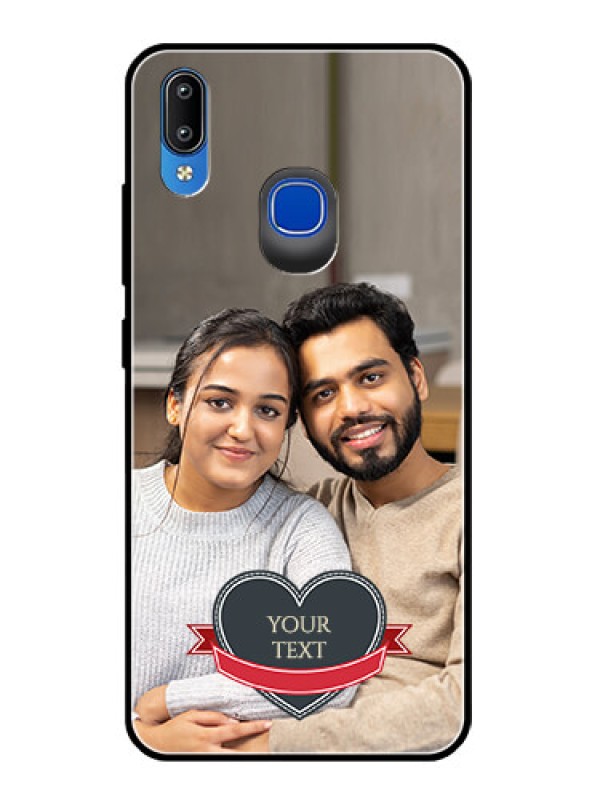 Custom Vivo Y93 Custom Glass Phone Case  - Just Married Couple Design