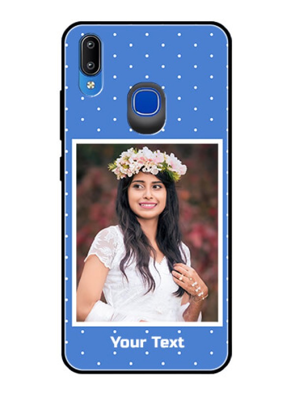 Custom Vivo Y93 Photo Printing on Glass Case  - Polka dots design