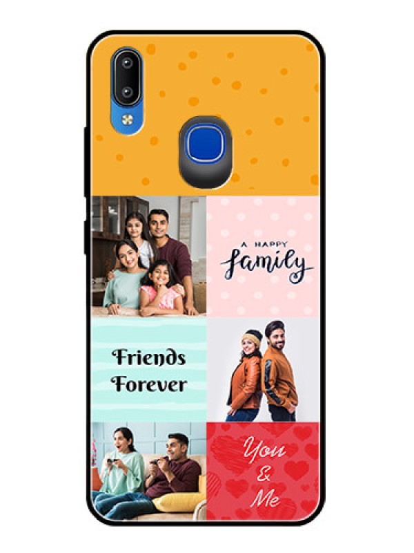 Custom Vivo Y93 Personalized Glass Phone Case  - Images with Quotes Design