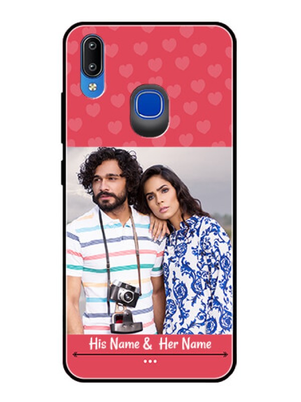 Custom Vivo Y93 Photo Printing on Glass Case  - Simple Love Design