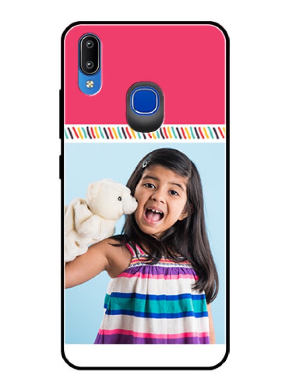 Custom Vivo Y93 Personalized Glass Phone Case  - Line art design