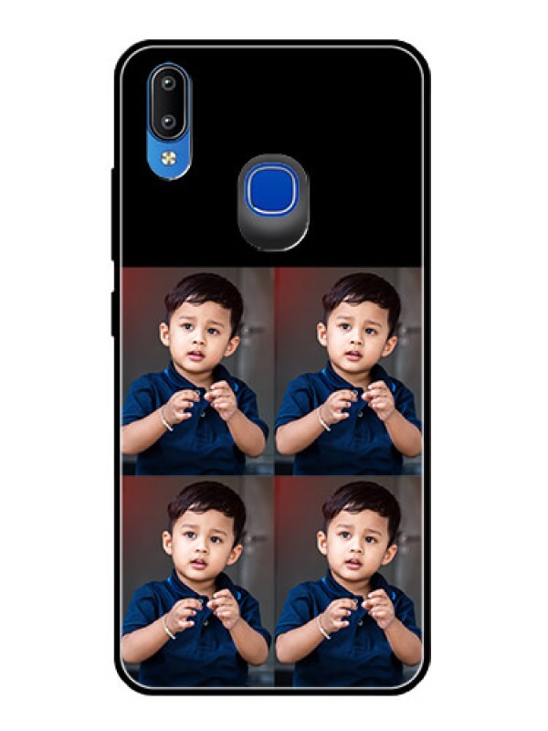 Custom Vivo Y93 4 Image Holder on Glass Mobile Cover