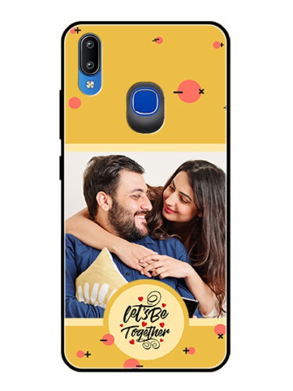 Custom Vivo Y93 Photo Printing on Glass Case - Lets be Together Design