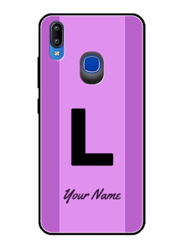 Custom Vivo Y93 Custom Glass Phone Case - Tricolor custom text Design