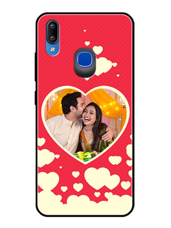 Custom Vivo Y95 Custom Glass Mobile Case  - Love Symbols Phone Cover Design