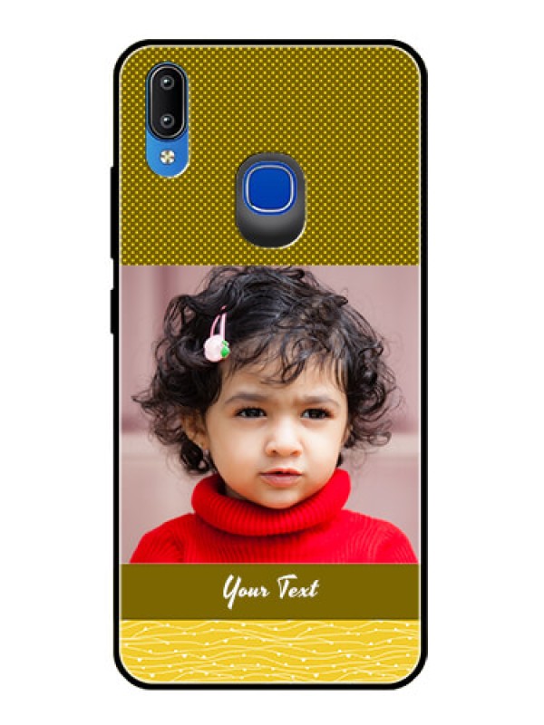 Custom Vivo Y95 Custom Glass Phone Case  - Simple Green Color Design