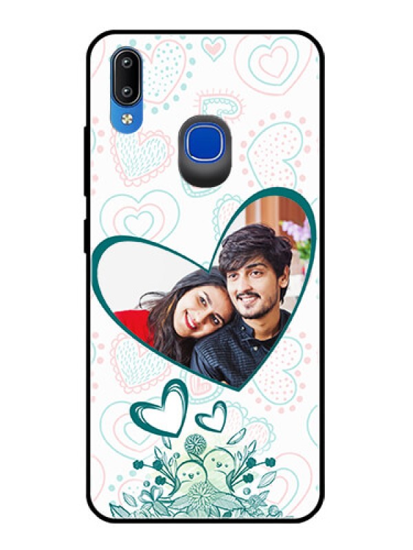 Custom Vivo Y95 Photo Printing on Glass Case  - Premium Couple Design