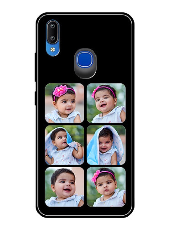 Custom Vivo Y95 Photo Printing on Glass Case  - Multiple Pictures Design