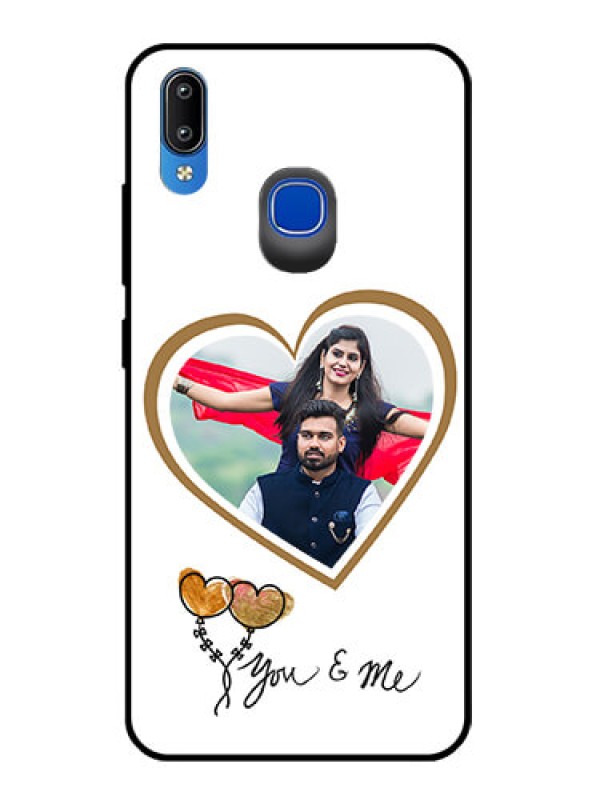Custom Vivo Y95 Custom Glass Mobile Case  - You & Me Design