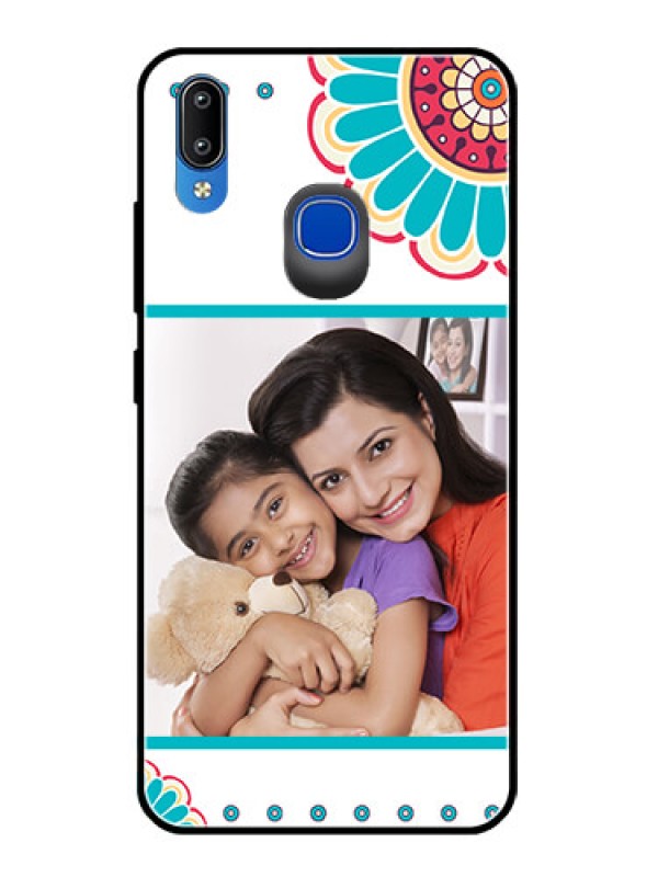 Custom Vivo Y95 Custom Glass Phone Case  - Flower Design