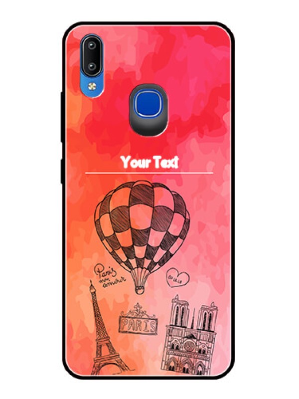 Custom Vivo Y95 Custom Glass Phone Case  - Paris Theme Design