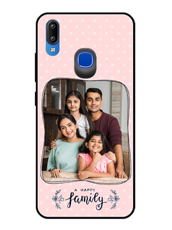 Custom Vivo Y95 Custom Glass Phone Case  - Family with Dots Design