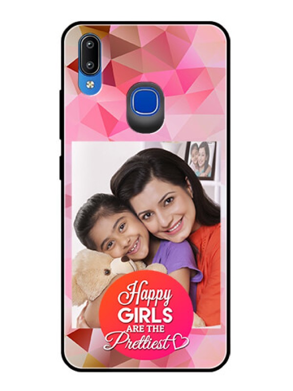 Custom Vivo Y95 Photo Printing on Glass Case  - Abstract Triangle Design