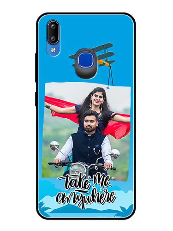 Custom Vivo Y95 Custom Glass Mobile Case  - Traveller Design 