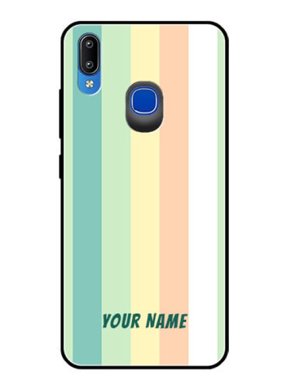 Custom Vivo Y95 Photo Printing on Glass Case - Multi-colour Stripes Design