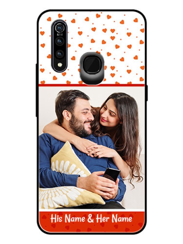 Custom Vivo Z1 Pro Custom Glass Phone Case  - Orange Love Symbol Design