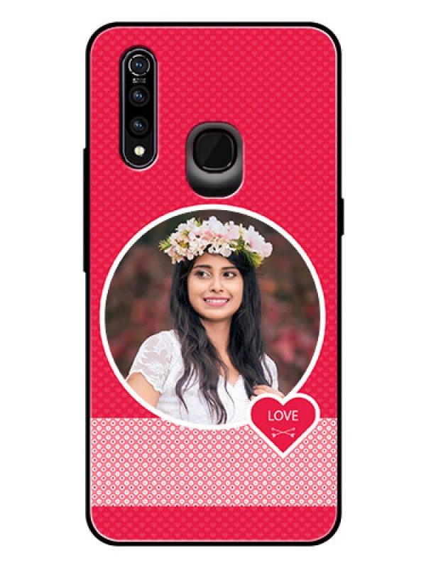 Custom Vivo Z1 Pro Personalised Glass Phone Case  - Pink Pattern Design