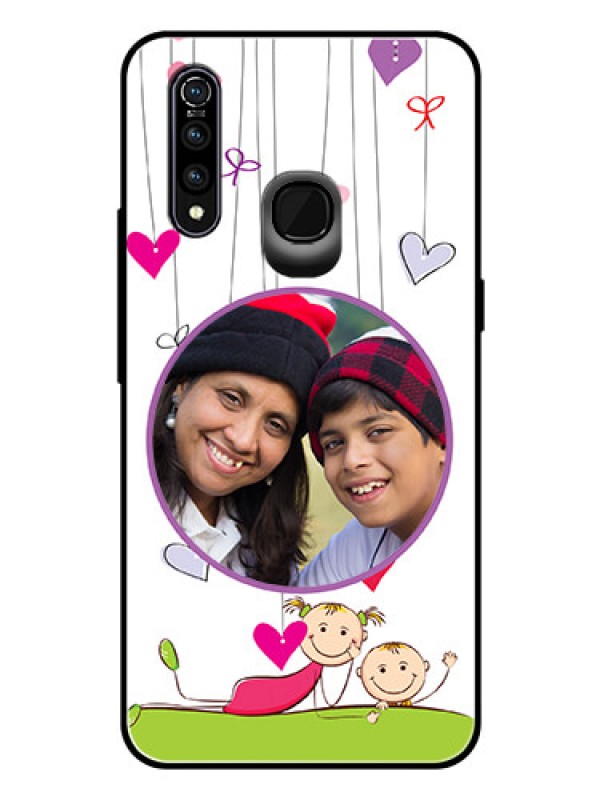 Custom Vivo Z1 Pro Photo Printing on Glass Case  - Cute Kids Phone Case Design