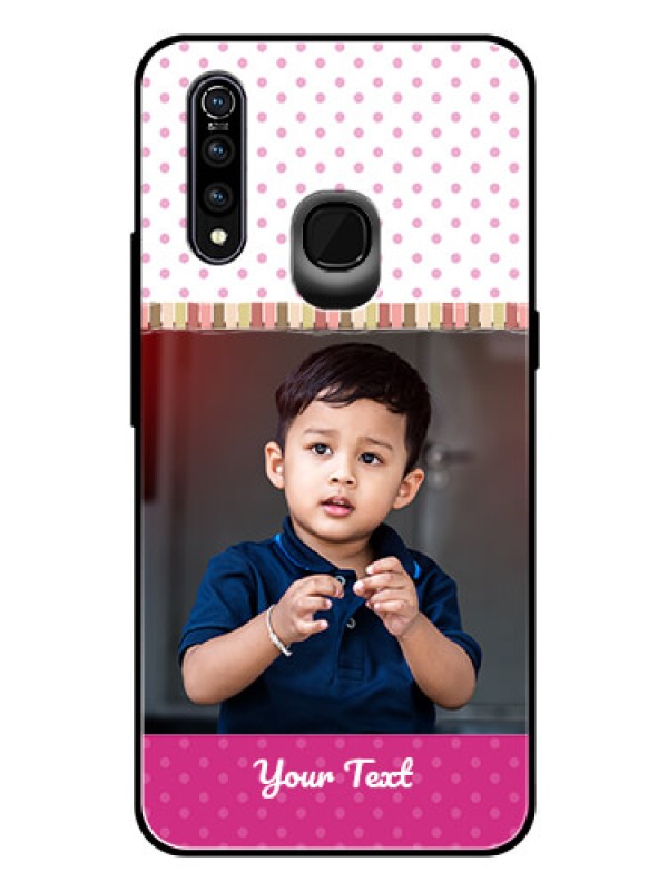 Custom Vivo Z1 Pro Photo Printing on Glass Case  - Cute Girls Cover Design