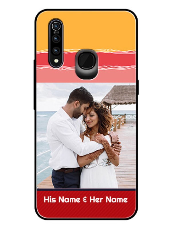 Custom Vivo Z1 Pro Custom Glass Mobile Case  - Colorful Case Design