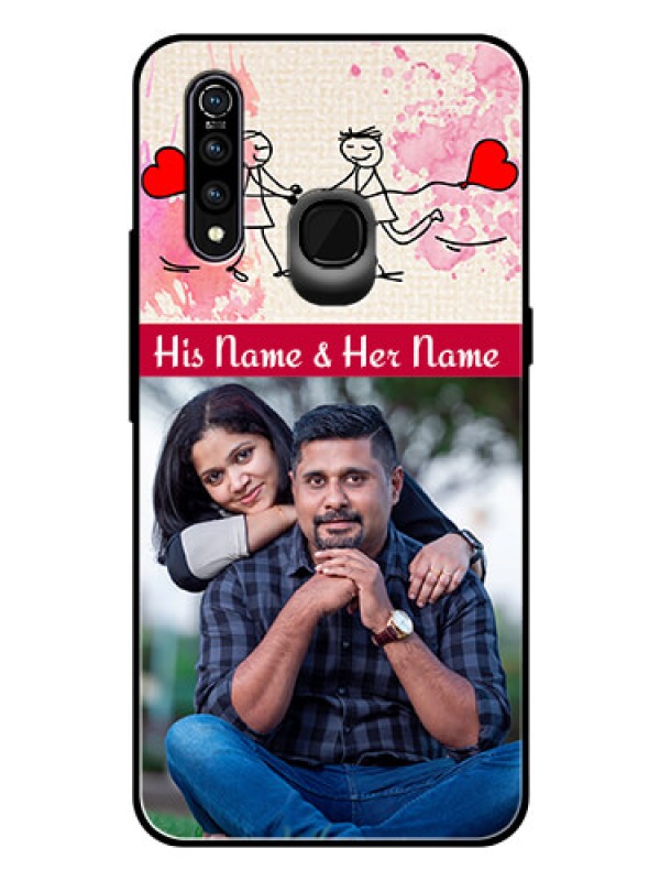 Custom Vivo Z1 Pro Photo Printing on Glass Case  - You and Me Case Design